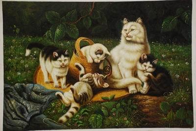 unknow artist cats 034 oil painting image